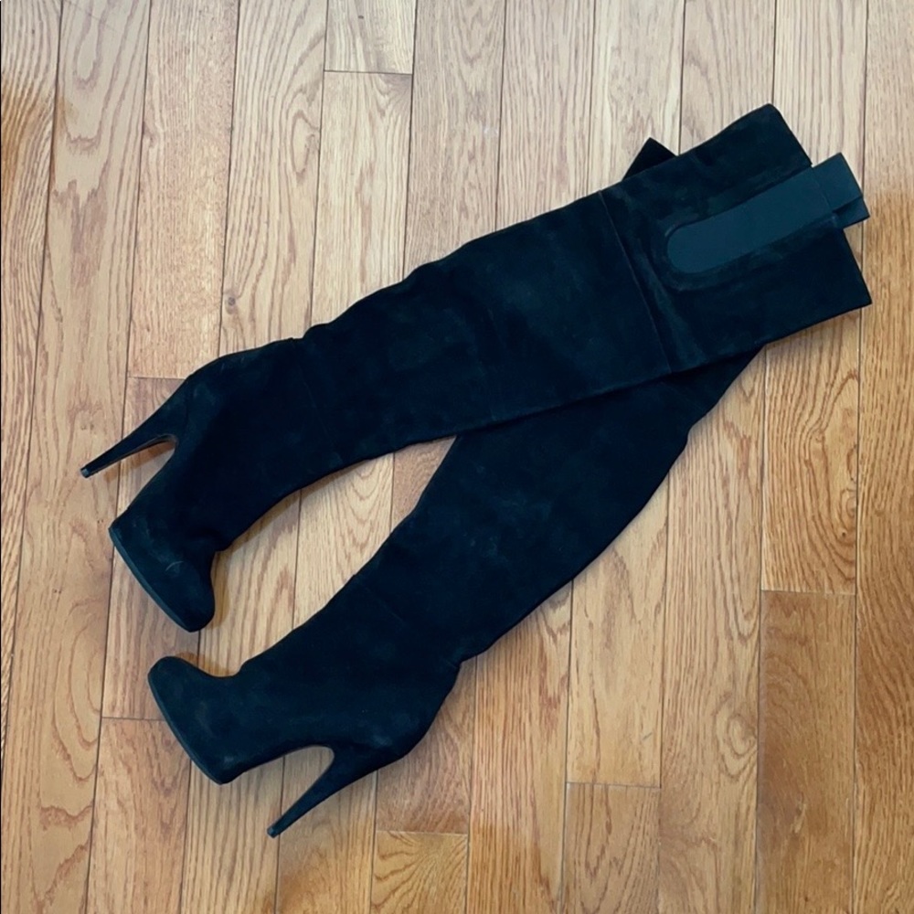 Givenchy Over-the-Knee Thigh High Suede Boots